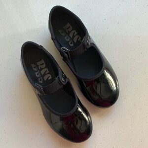 Bailey Slipper Shop So Danca Black Patent Leather Girls Tap Shoes size 10.5